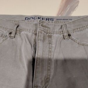 Dockers Light Gray Classic Fit Trousers
